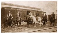 A posse was assembled to fight the Wild Bunch in 1900. Wilcoxpos2.jpg