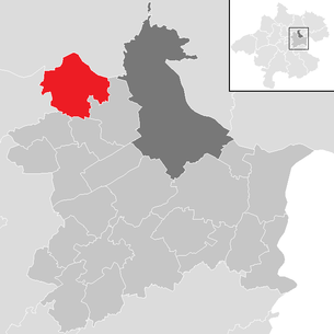 Lage der Gemeinde Wilhering im Bezirk Linz-Land (anklickbare Karte)