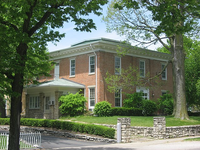 Lawrence's house in Bellefontaine, now listed on the National Register of Historic Places