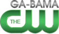 The CW logo in green with the word "GA-BAMA" in a gray sans serif, right justified, above it.