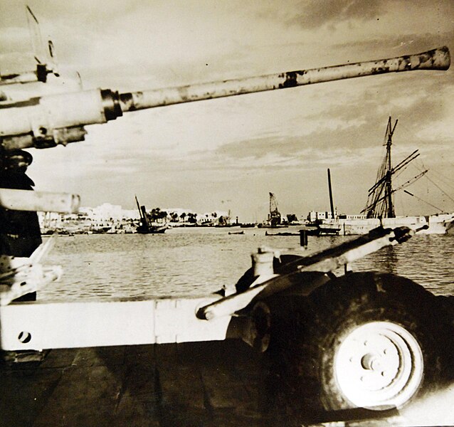 File:Wreckage-washed harbor of Tripoli after the British 8th Army arrived, Libya, WWII (37054159656).jpg