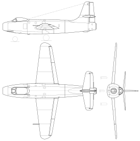 Esquema Yak-19.