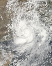 Cyclone Yemyin making landfall in Balochistan province on 26 June 2007 Yemyin 2007-06-26 0650Z.jpg