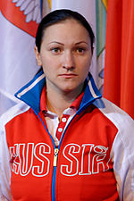 Biryukova bei der Europameisterschaft 2014