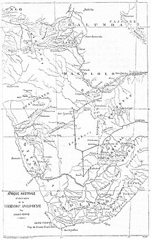 Map of Southern Africa by Jules Ferat. 'The Adventures of Three Englishmen and Three Russians in South Africa' by Jules Ferat 39.jpg