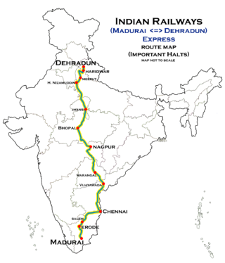 <span class="mw-page-title-main">Madurai–Dehradun Express</span> Train in India