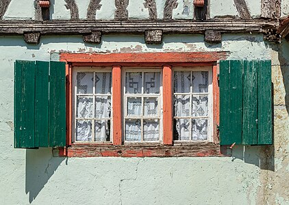 Window Half-timbered house from Wettolsheim Écomusée d’Alsace Ungersheim France