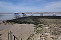 Installations de pêche au carrelet (sans ponton) sur la côte nord de l'île.
