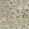 Фрагмент карты РККА, показывающий Большое Крутое и окрестные деревни в 1939 году