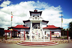 Buddhist temple of Kyzyl (Цеченлиң/Tsechenling).