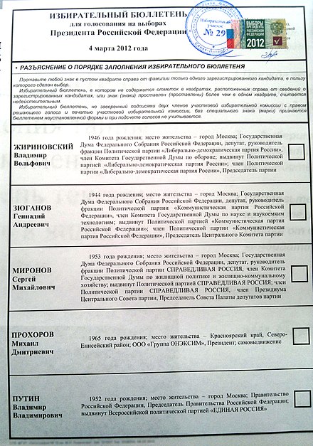 Бюллетень выбора президента. Президентские выборы 2012 года в России бюллетень. Бюллетень для голосования. Бюллетень для голосования президента.