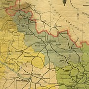 Карта Харківської губернії, 1921 рік