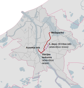 Parcours de la ligne 11.