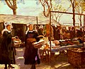 Joseph-Félix Bouchor : Marché à Concarneau (huile sur toile, musée des beaux-arts de Vannes)