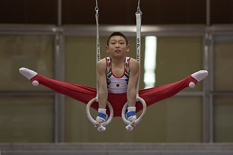 November 2018 Austrian Future Cup 2017 in Linz, Daiki Hidaka an den Ringen Foto: Isiwal