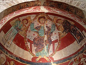 Artă romană, Iisus Hristos reprezentat ca Pantocrator, biserică din Spania