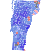 2010 United States Senate election in Vermont results map by municipality.svg