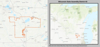 <span class="mw-page-title-main">Wisconsin's 43rd Assembly district</span> American legislative district in southern Wisconsin