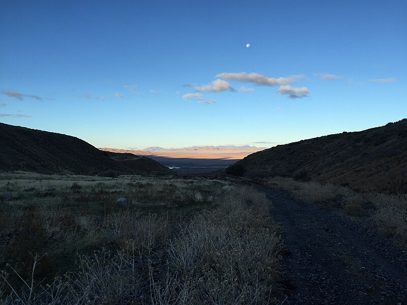 File:2015-10-29 08 03 11 View west down El Dorado Canyon at about 5000 feet on the western slopes of Star Peak, Nevada.jpg