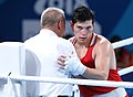 2018-10-17 Boxing heavyweight Boys' -91 kg at 2018 Summer Youth Olympics - Gold Medal Bout - KAZ-ALG (Martin Rulsch) 46.jpg