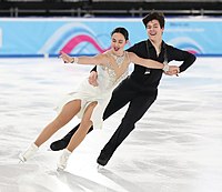 Giulia och Andrea Tuba på isdansen