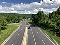 File:2020-05-28 15 17 49 View south along Maryland State Route 53 (Winchester Road) from the overpass for Interstate 68 and U.S. Route 40 (National Freeway) in Winchester, Allegany County, Maryland.jpg