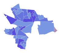Results by precinct:
Foster
50-60%
60-70%
70-80%
Penwell
80-90%
Tie
50% 2022 Kentucky House of Representatives 31st district Democratic primary election results map by precinct.svg