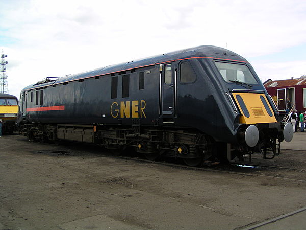 89001 in GNER livery at Doncaster Works in July 2003