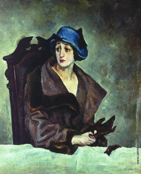 File:A. Osmerkin - Lady, 1910. Tretyakov gallery.jpg