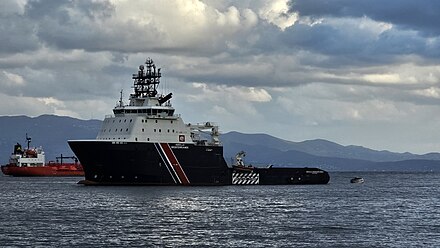 L' Abeille Méditerranée dans le port d'Ajaccio, en Corse, en avril 2024.