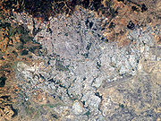 Сателитски снимак града.