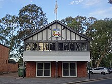 The boat shed of the Adelaide University Boat Club was donated by Robert Barr Smith Adelaide University Boat Club.jpg