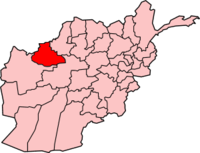 د افغانستان نخشه Badghis بادغیس نښه شوې.