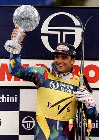 Alberto Tomba, one of the most successful alpine ski racers of all time.