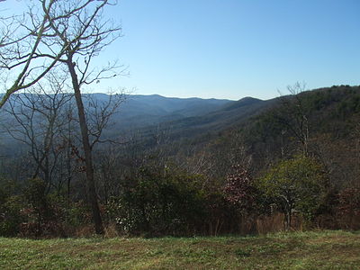 View from the Amicalola Falls State Park Lodge