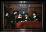 Thumbnail for File:Amsterdam - Rijksmuseum - Late Rembrandt Exposition 2015 - De Staalmeesters - The Syndics of the Amsterdam Drapers' Guild 1662.jpg