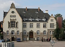 Townhall Aplerbeck, one of twelve district councils AmtshausDortmundAplerbeck.jpg