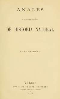 Anales de la Sociedad Española de Historia Natural (1872) portada.png