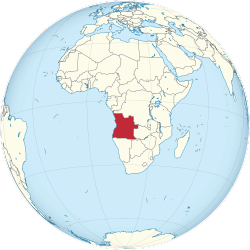 Dünya üzerinde Angola (Angola merkezli).svg