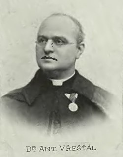 Antonín Vřešťál před rokem 1899
