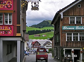Appenzell is the capital of the canton of Appenzell Innerrhoden in Switzerland.jpg