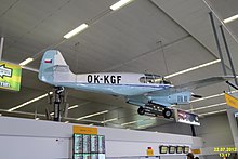Preserved Aero Ae-45 in Prague Airport Terminal 1