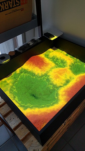 File:Augmented Reality Sandbox tested in Greenland.jpg