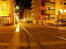 Avenue Aristide-Briand, la nuit (Quartier Pont du Drac - Les Fontainades)