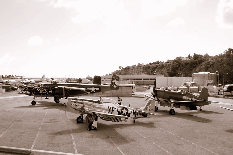 File:B25 Mitchell, F4U Corsair, and P51 Mustang (5635800056).jpg