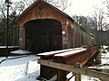 Comstock Covered Bridge from state forest parking lot side.