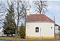 English: Chapel in the village of Babice, Prachatice District, the Czech Republic. Čeština: Kaple v obci Babice, okres Prachatice.