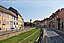 Lange Straße in Bad Langensalza, im Hintergrund die Türme von Rathaus und Marktkirche (größtenteils verdeckt)