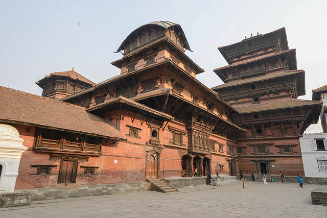 Kathmandu Durbar Square, the old royal palace of Kathmandu.