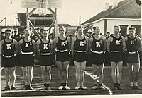 Equipo de baloncesto de presos políticos lituanos, Vorkutá, 1954.